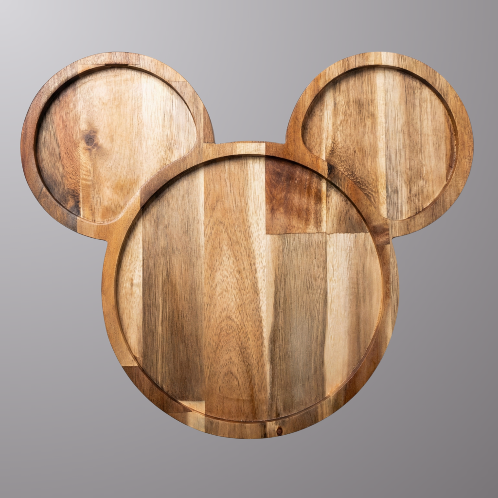 🐭 Plato de Mickey Mouse de Madera